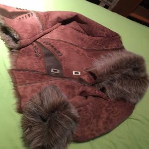 Vintage woman’s faux fur coat